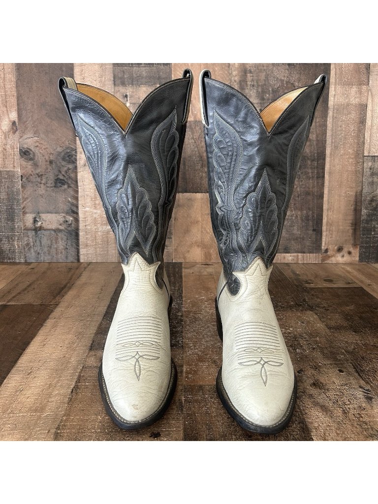 Tony Lama Vintage Gold Label Western Cowboy Boots Mens 8.5 D